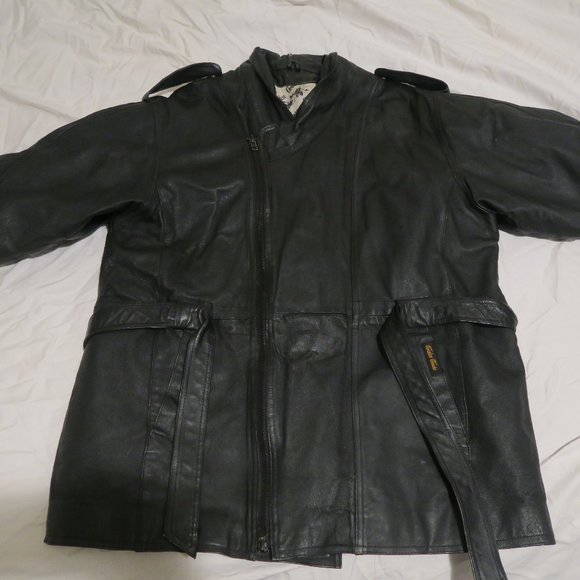 Golden Goose Daniel Young Poly Fill Leather Jacket - Picture 1 of 8